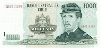 1000 Chilean pesos (передняя сторона)
