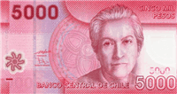 5000 Chilean pesos (передняя сторона)