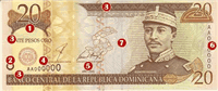 20 Dominican pesos (передняя сторона)