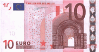 10 Euros (передняя сторона)