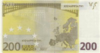 200 Euros (обратная сторона)