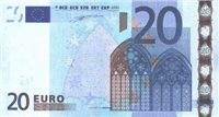 20 Euros (передняя сторона)