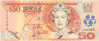 50 Fijian dollars (передняя сторона)