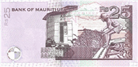 25 Mauritian rupees (передняя сторона)