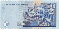 50 Mauritian rupees (передняя сторона)