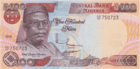 100 Nigerian naira (передняя сторона)