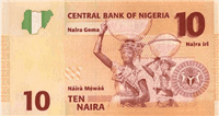 10 Nigerian naira (обратная сторона)