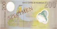 200 Nicaraguan córdobas (обратная сторона)