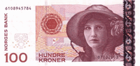 100 Norwegian kroner (передняя сторона)