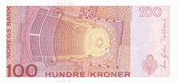 100 Norwegian kroner (обратная сторона)
