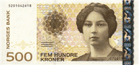 500 Norwegian kroner (передняя сторона)