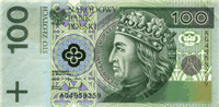100 Polish złoty (передняя сторона)