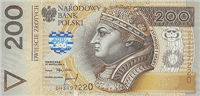 200 Polish złoty (передняя сторона)