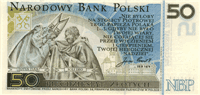 50 Polish złoty (обратная сторона)