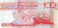 100 Seychelles rupee (обратная сторона)