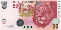 50 South African rand (передняя сторона)