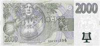 2000 Czech koruny (обратная сторона)