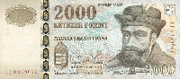 2000 Hungarian forint (передняя сторона)