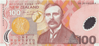 100 New Zealand dollar (передняя сторона)