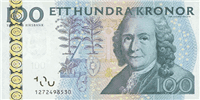 100 Swedish kronor (передняя сторона)