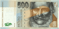 500 Slovak korunas (передняя сторона)