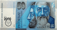 50 Slovak korunas (передняя сторона)