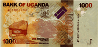 1000 Ugandan shillings (передняя сторона)